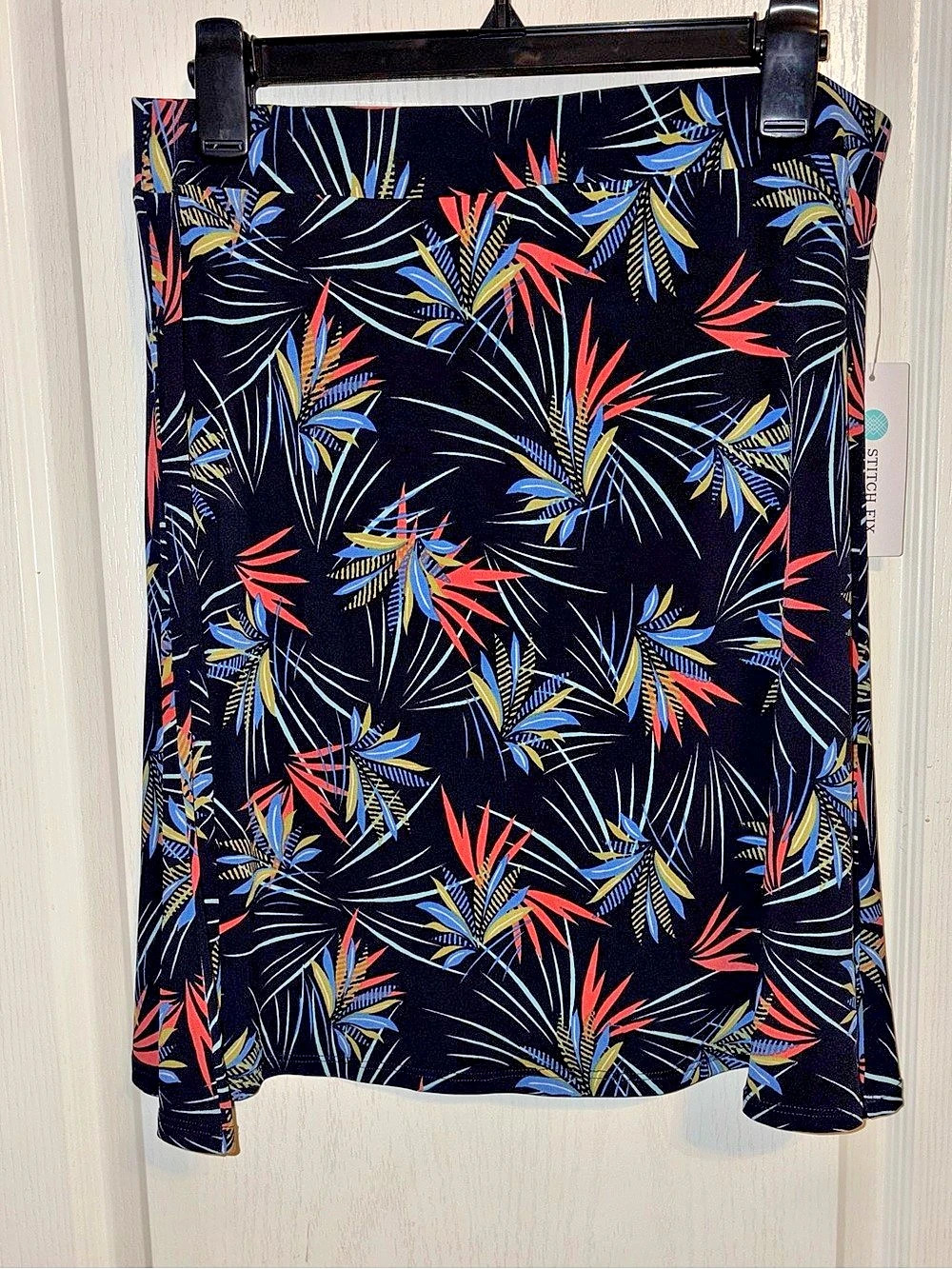 Leota Lilian Fit n Flare Skirt Floral Skirt Black & Multicolor XL